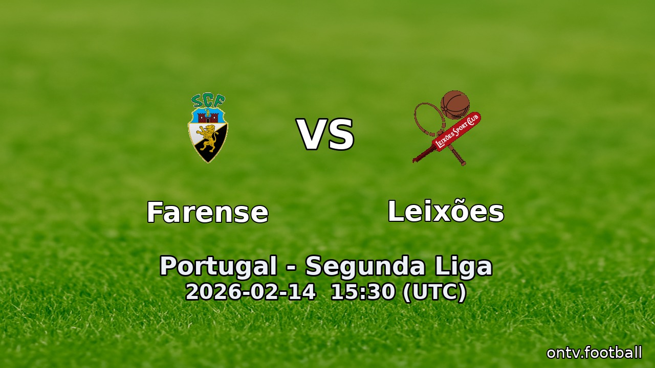 Farense vs Leixões
