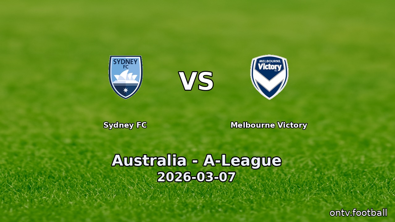Sydney FC vs Melbourne Victory