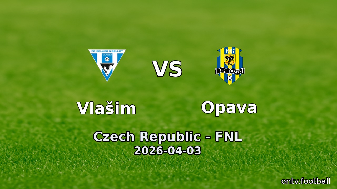 Vlašim vs Opava
