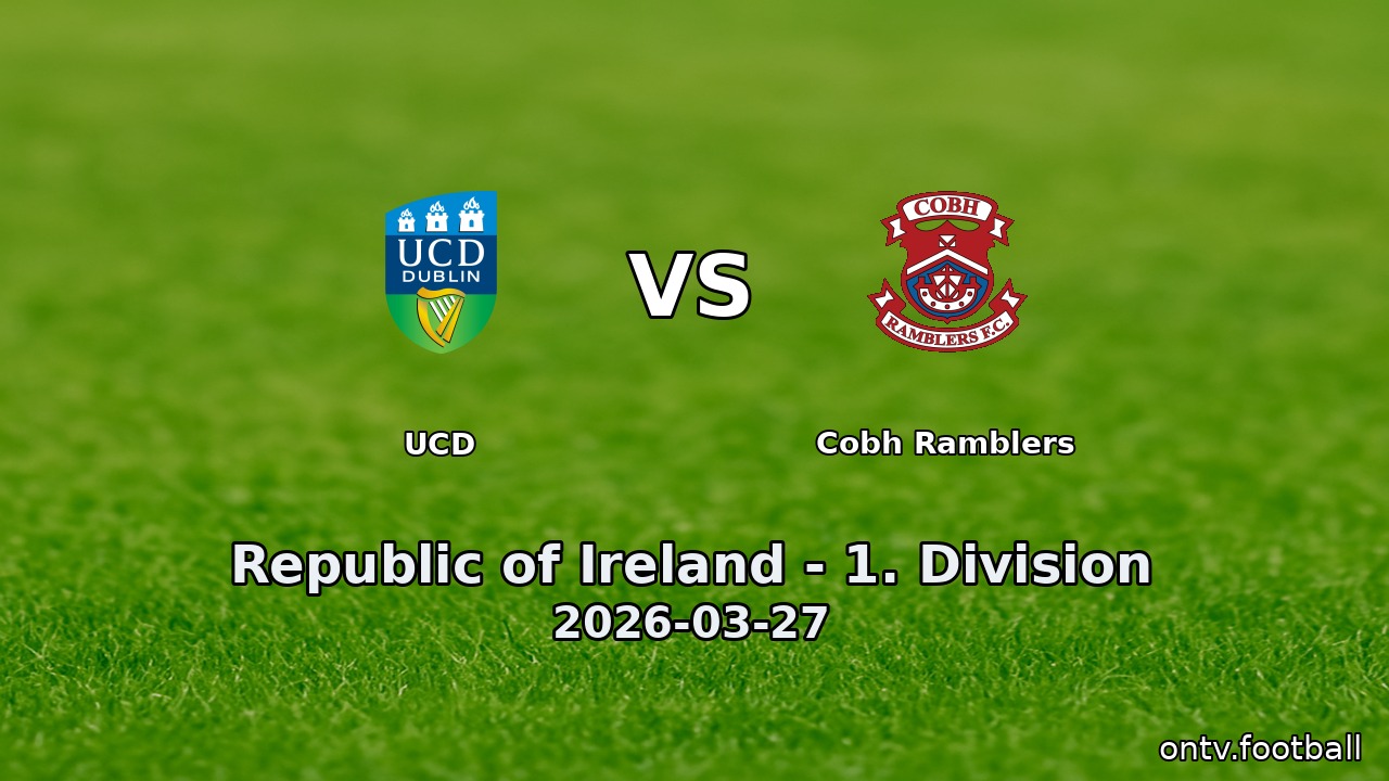 UCD vs Cobh Ramblers