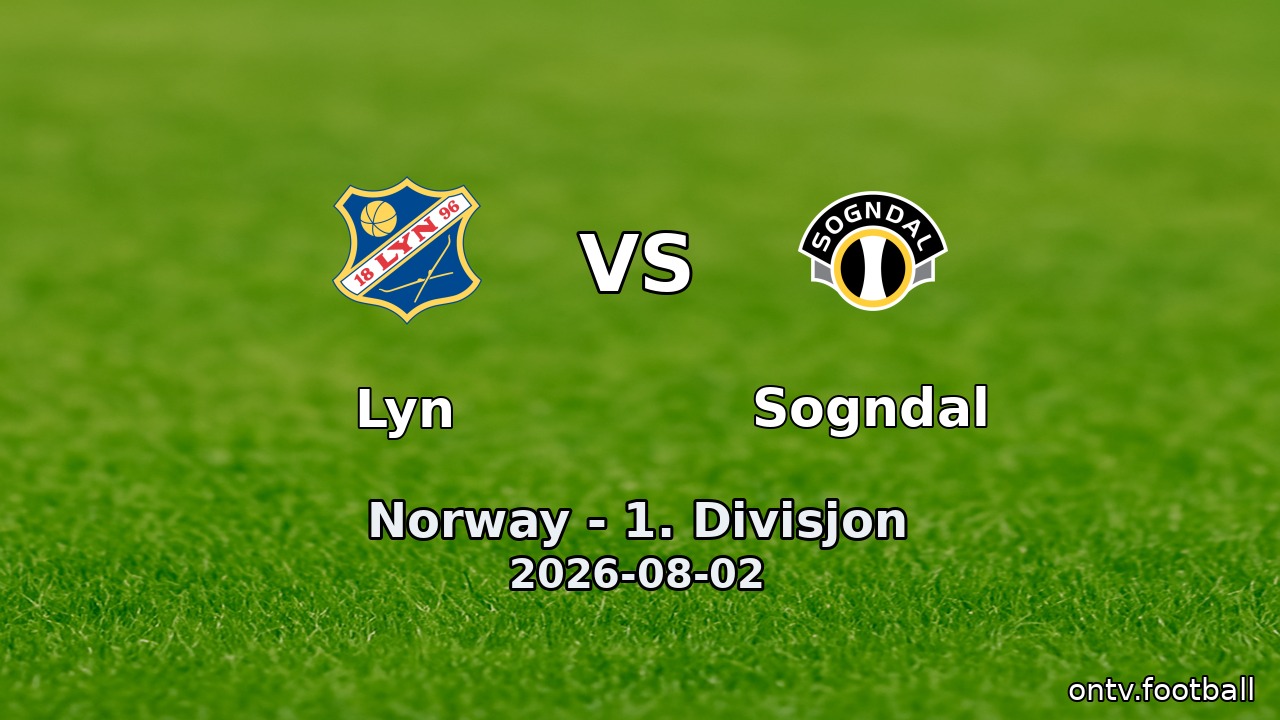 Lyn vs Sogndal