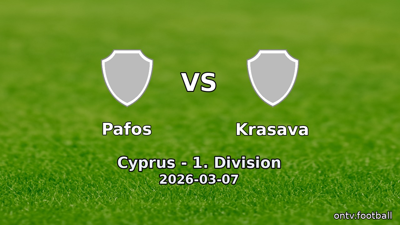 Pafos vs Krasava