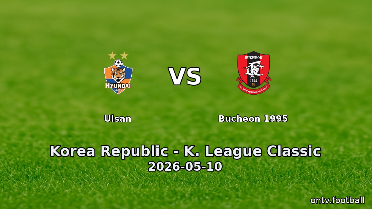 Ulsan vs Bucheon 1995