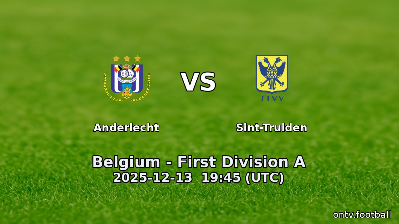 Anderlecht vs Sint-Truiden