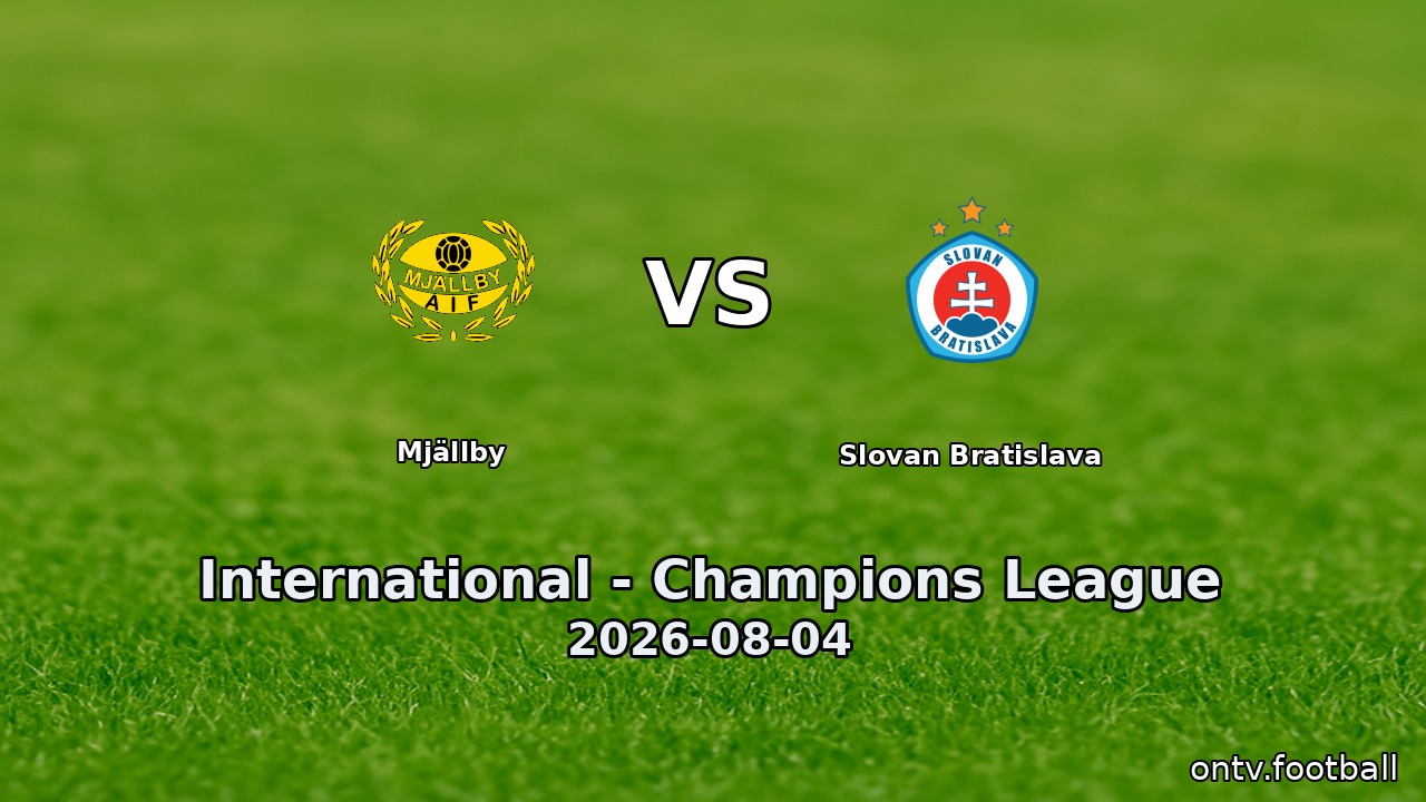 Mjällby vs Slovan Bratislava
