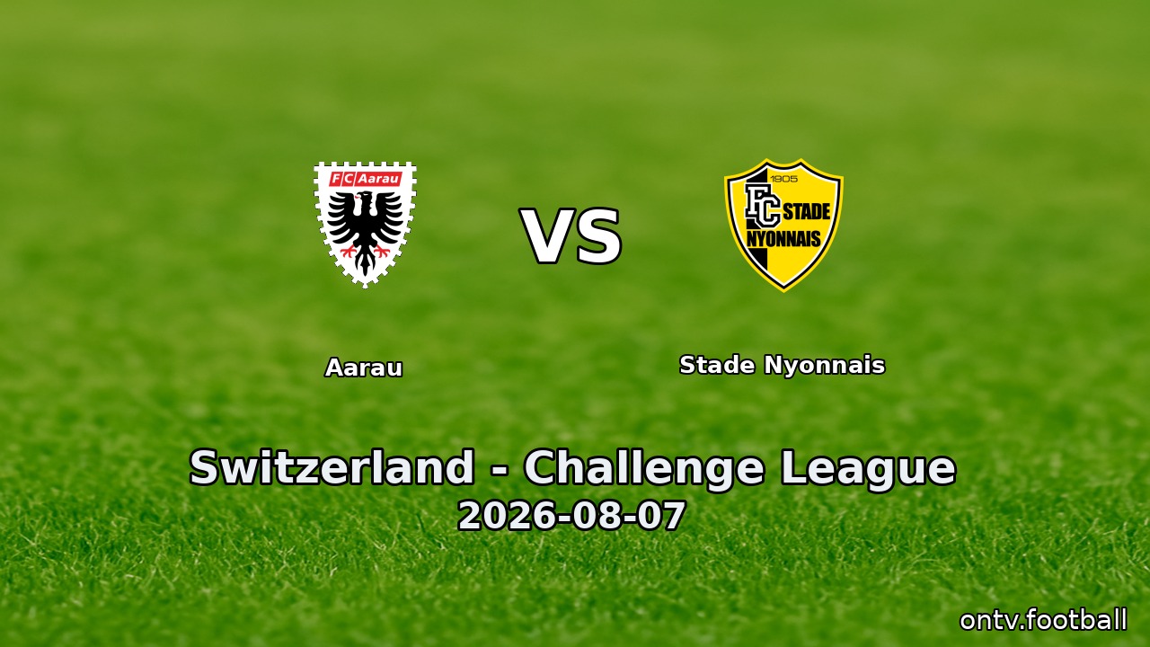 Aarau vs Stade Nyonnais