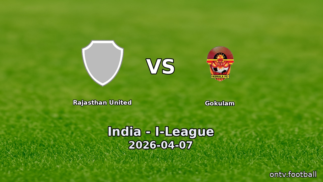 Rajasthan United vs Gokulam