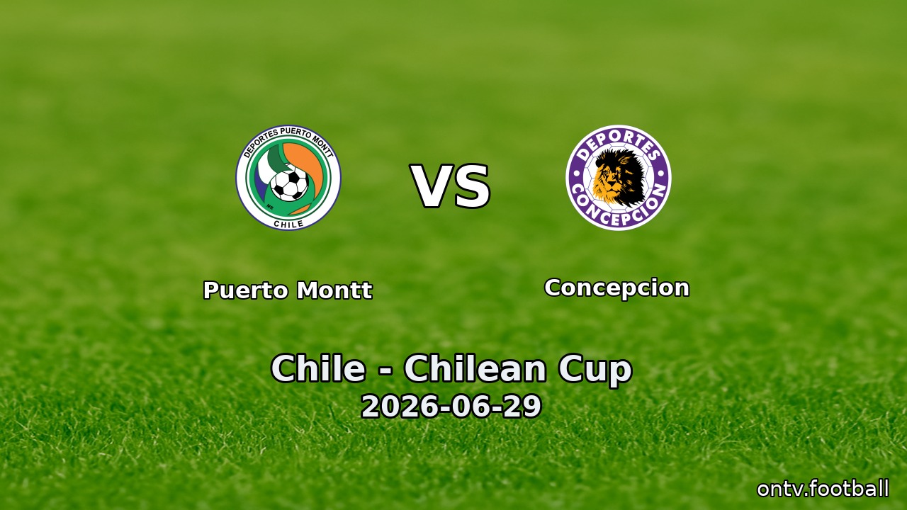 Puerto Montt vs Concepcion