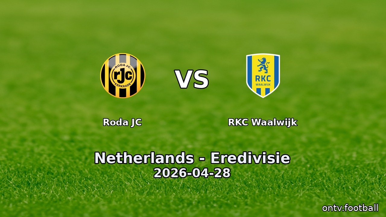 Roda JC vs RKC Waalwijk