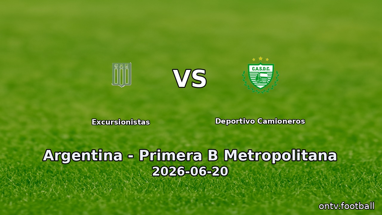 Excursionistas vs Deportivo Camioneros