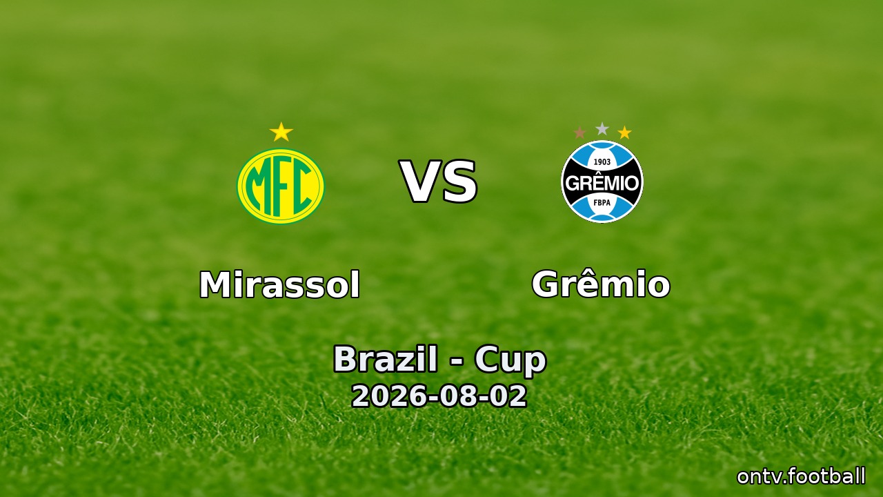 Mirassol vs Grêmio