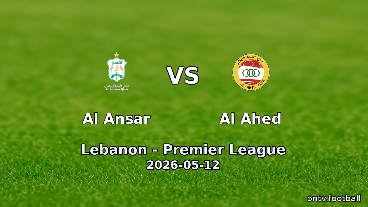 Al Ansar vs Al Ahed