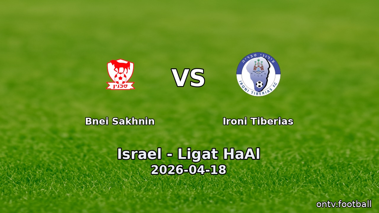 Bnei Sakhnin vs Ironi Tiberias