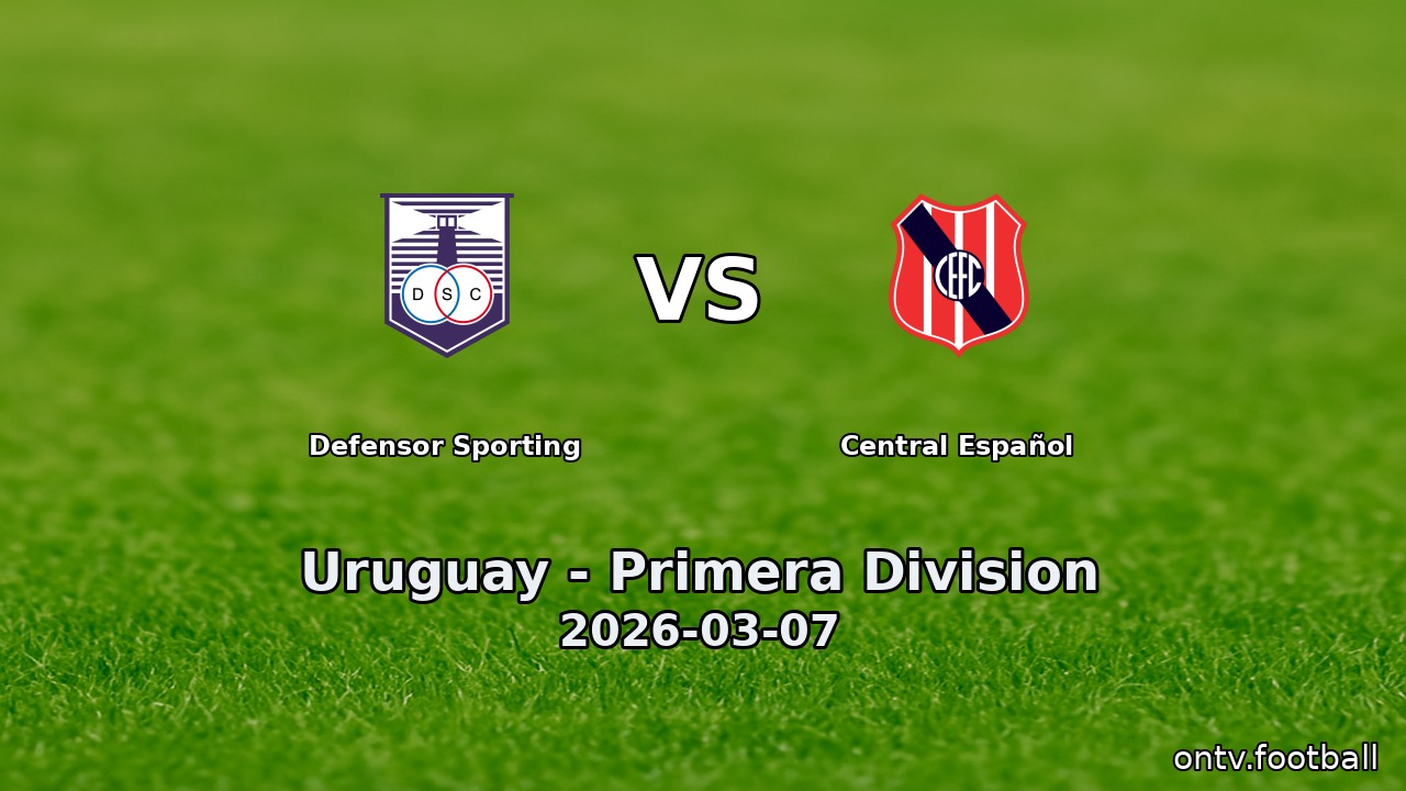 Defensor Sporting vs Central Español