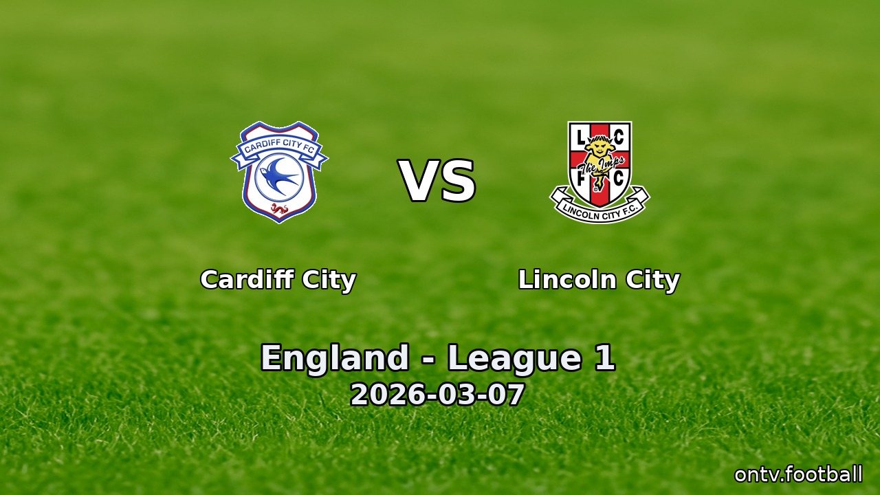 Cardiff City vs Lincoln City