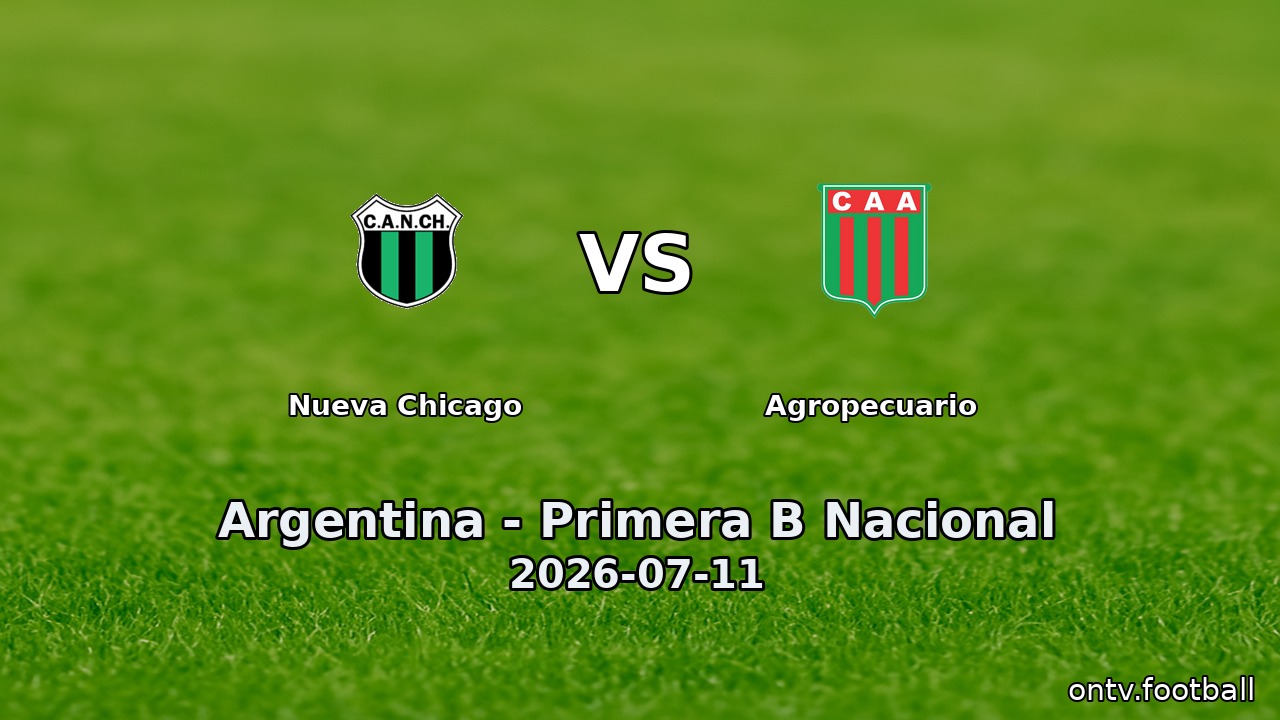 Nueva Chicago vs Agropecuario