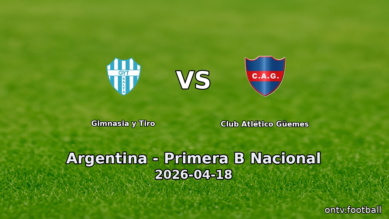 Gimnasia y Tiro vs Club Atlético Güemes