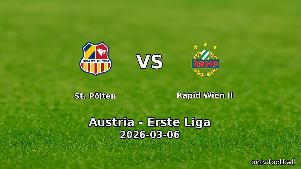 St. Pölten vs Rapid Wien II