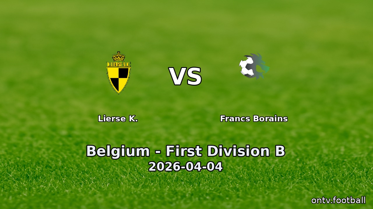 Lierse K. vs Francs Borains