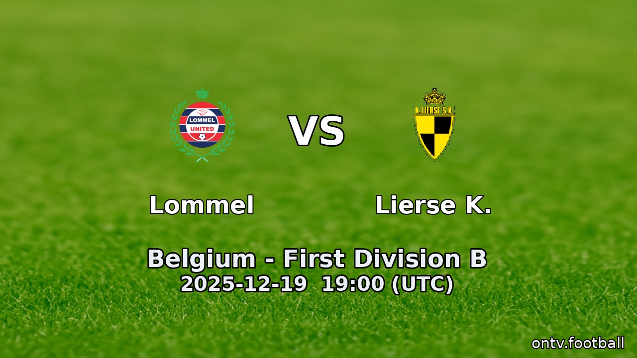 Lommel vs Lierse K.