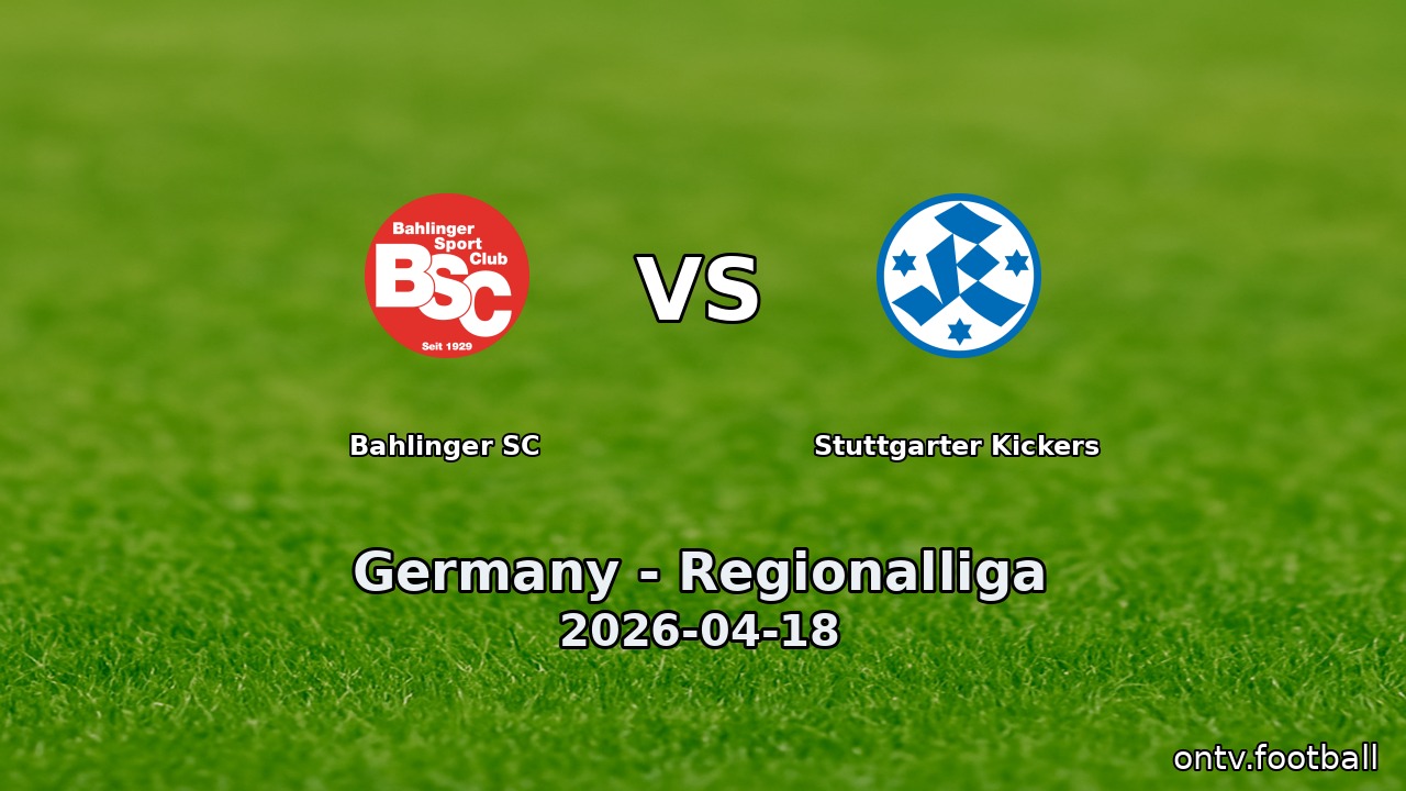 Bahlinger SC vs Stuttgarter Kickers