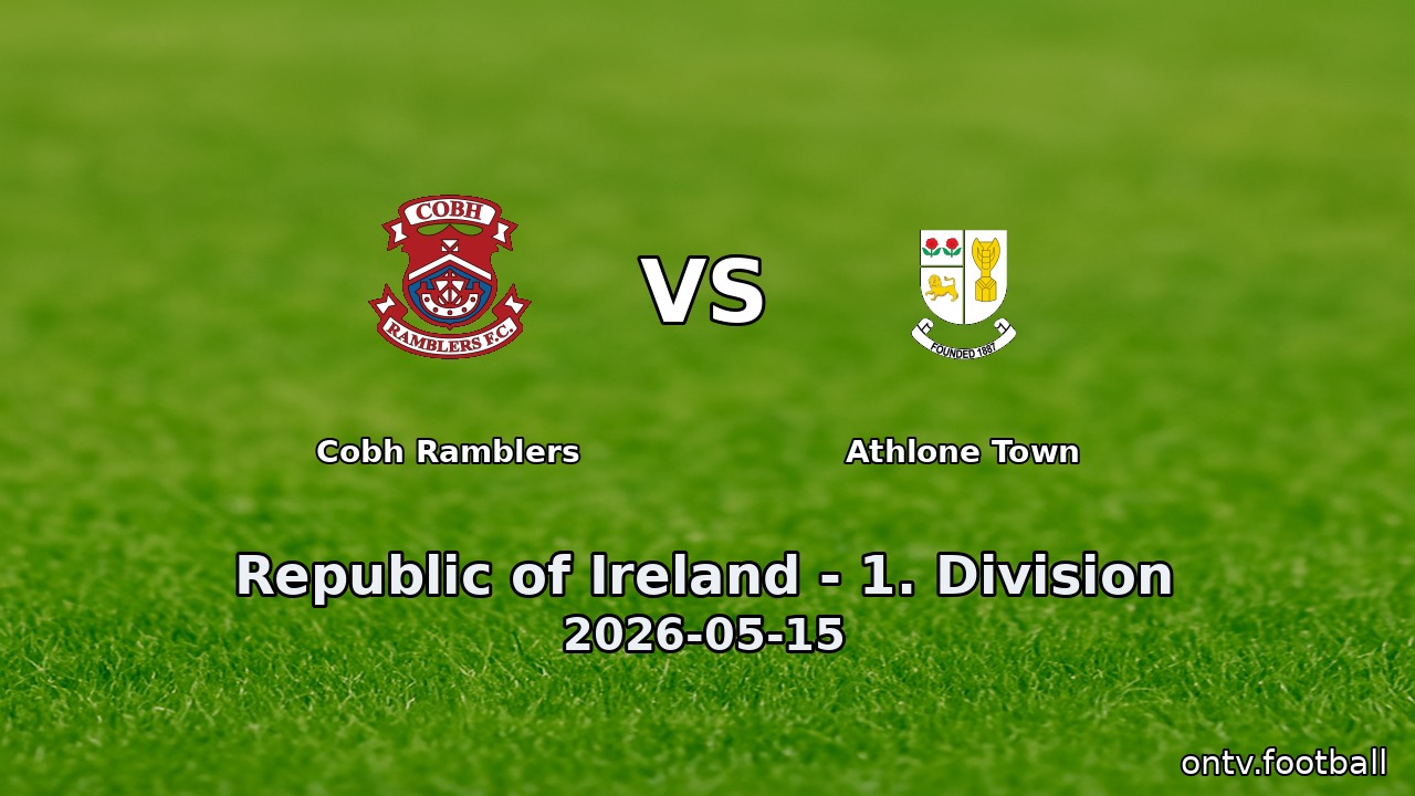 Cobh Ramblers vs Athlone Town