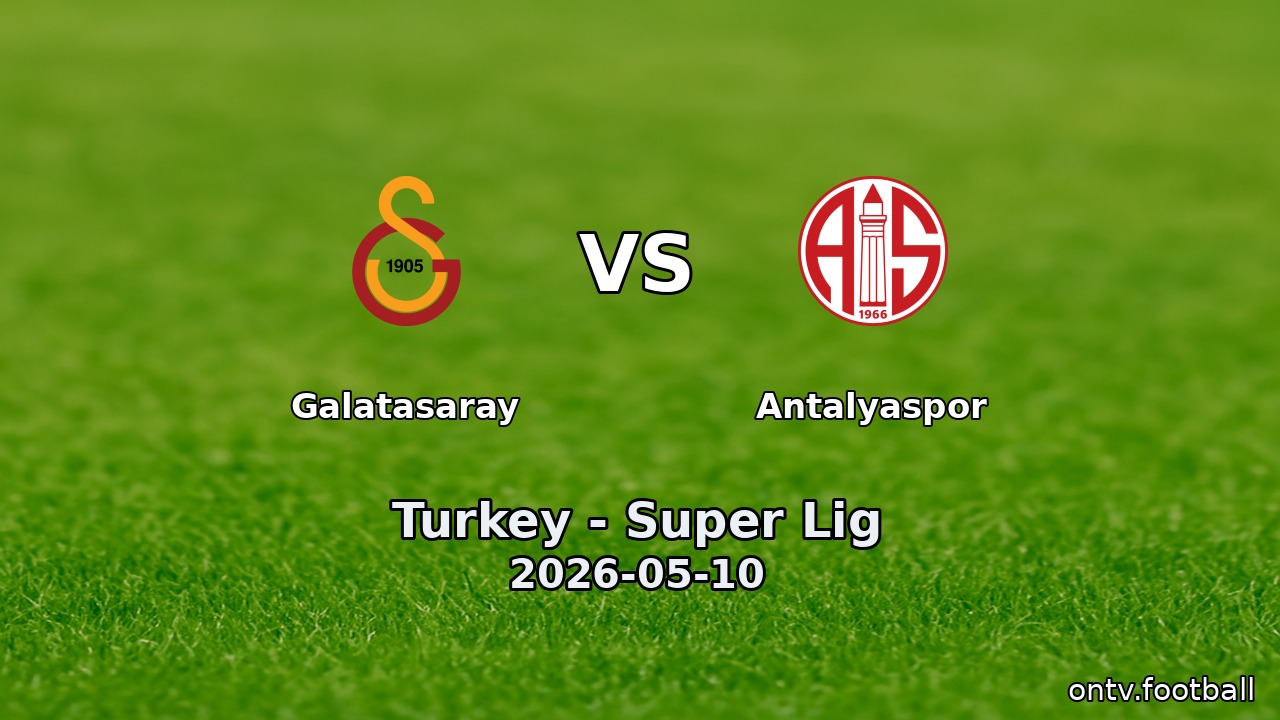 Galatasaray vs Antalyaspor