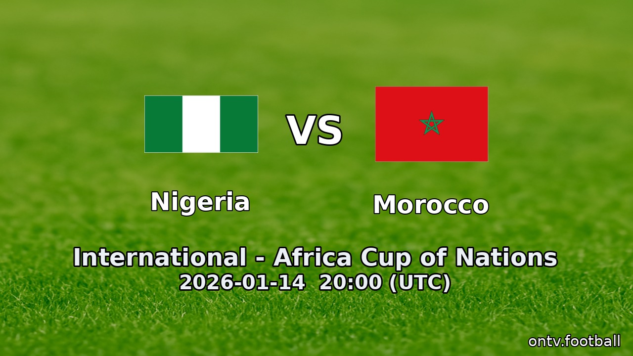 Nigeria vs Morocco