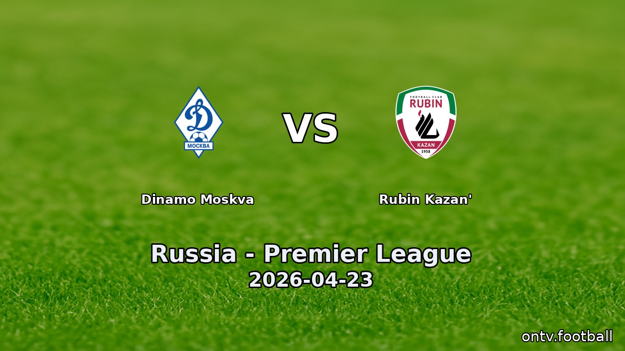 Dinamo Moskva vs Rubin Kazan'