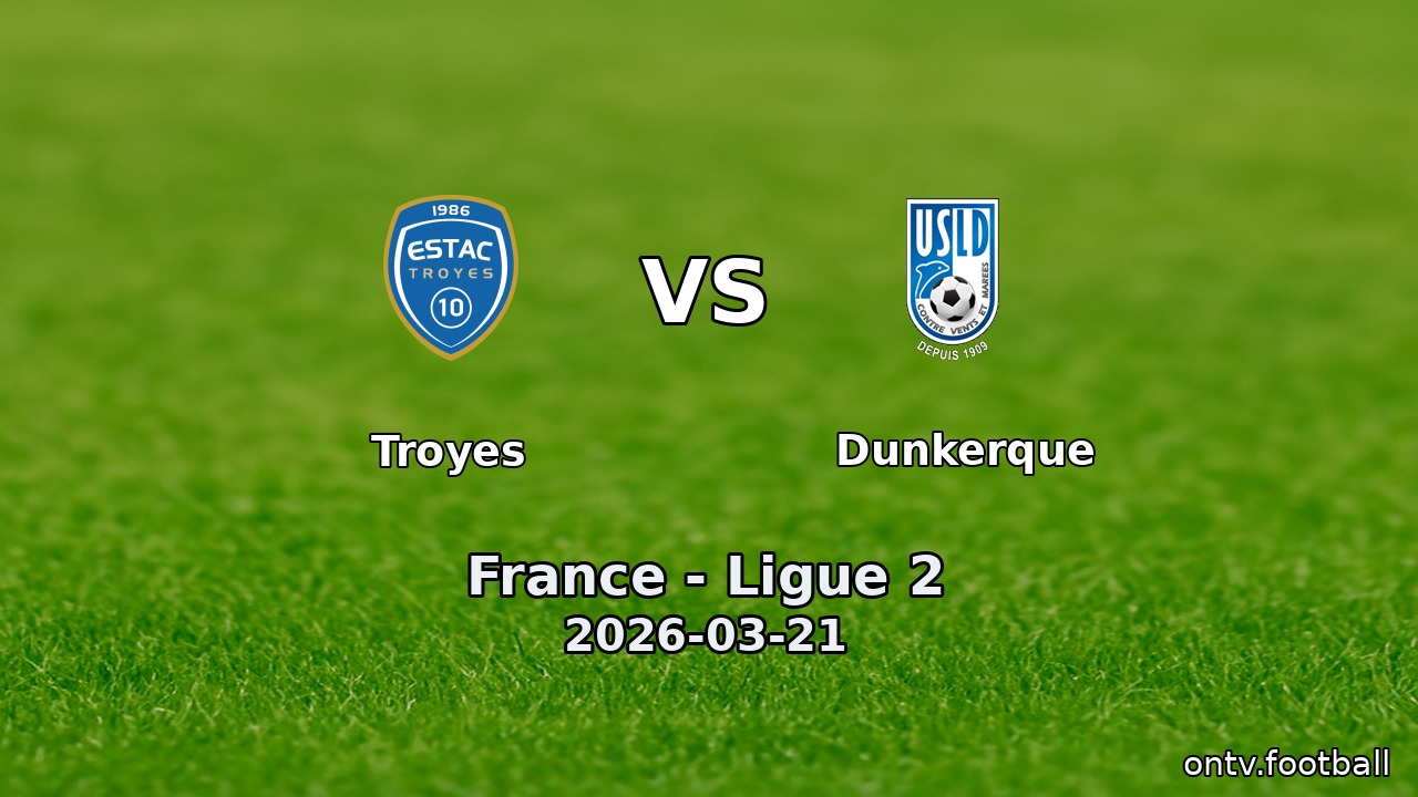 Troyes vs Dunkerque