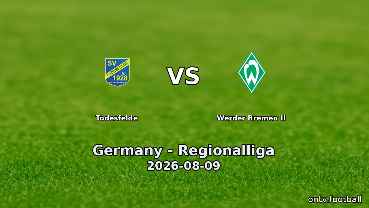Todesfelde vs Werder Bremen II