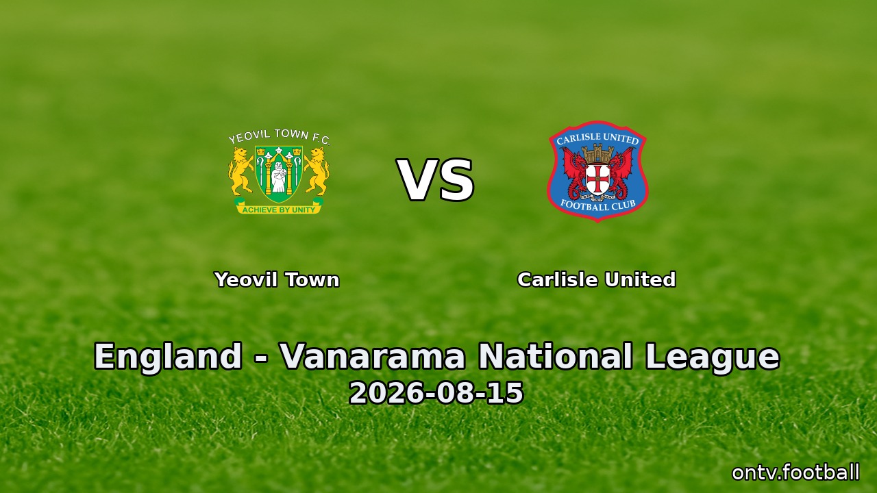Yeovil Town vs Carlisle United