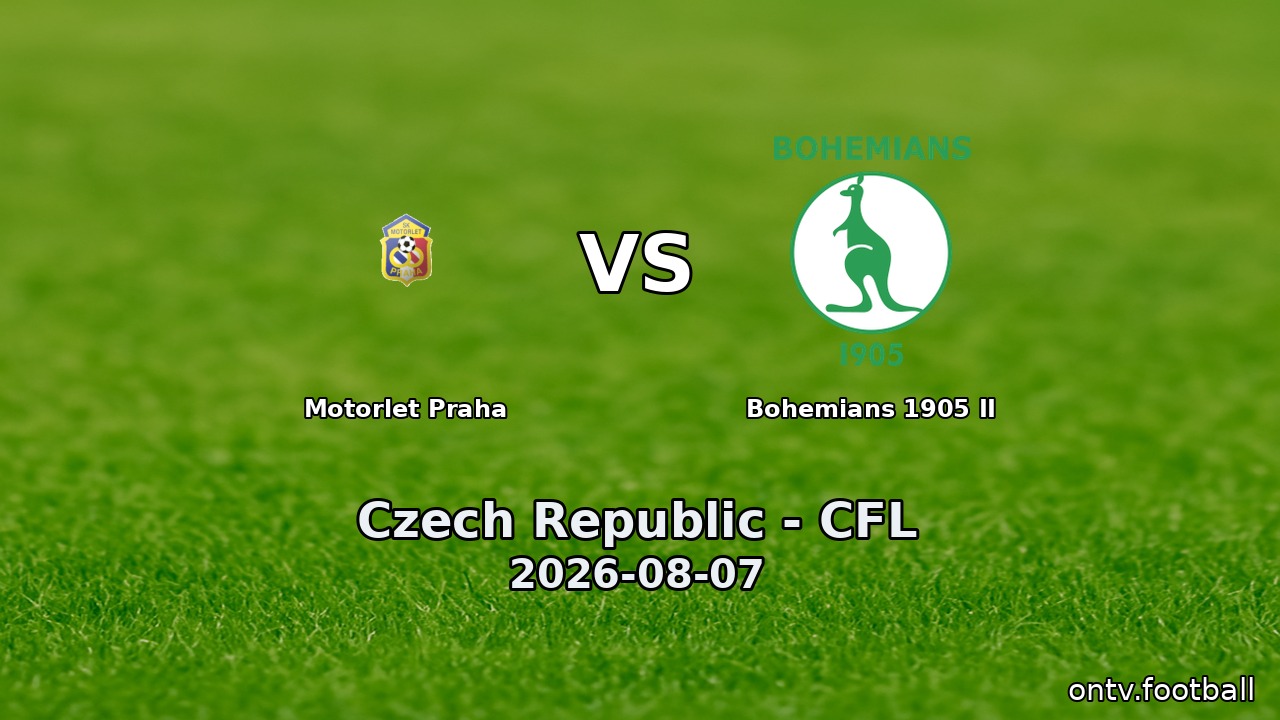Motorlet Praha vs Bohemians 1905 II