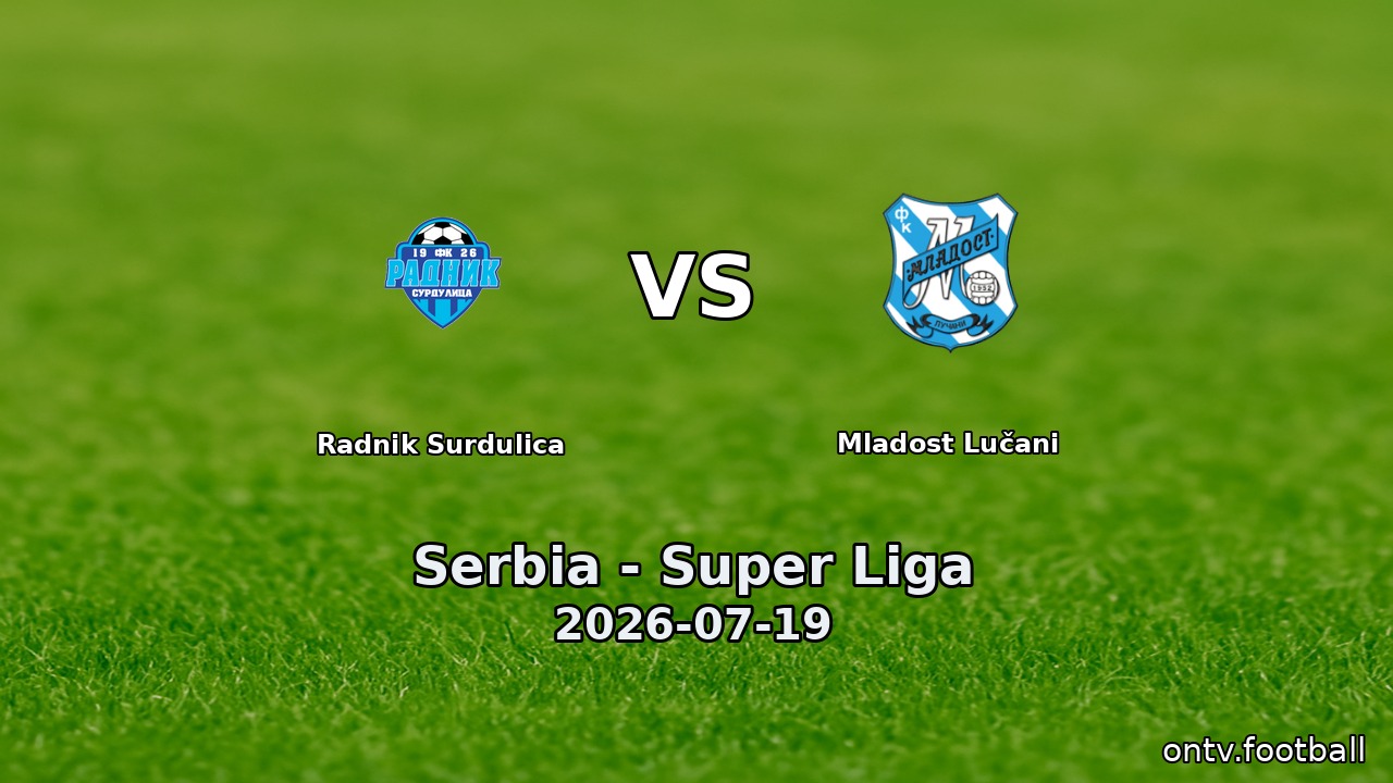 Radnik Surdulica vs Mladost Lučani