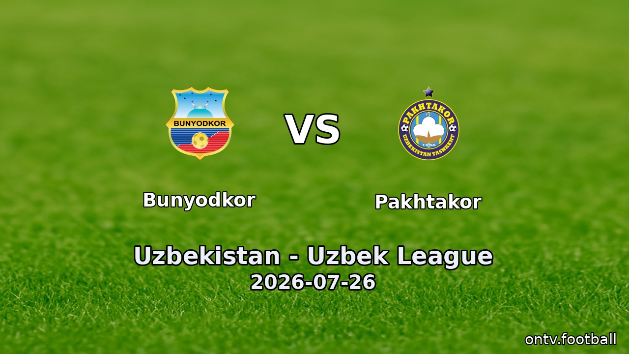Bunyodkor vs Pakhtakor
