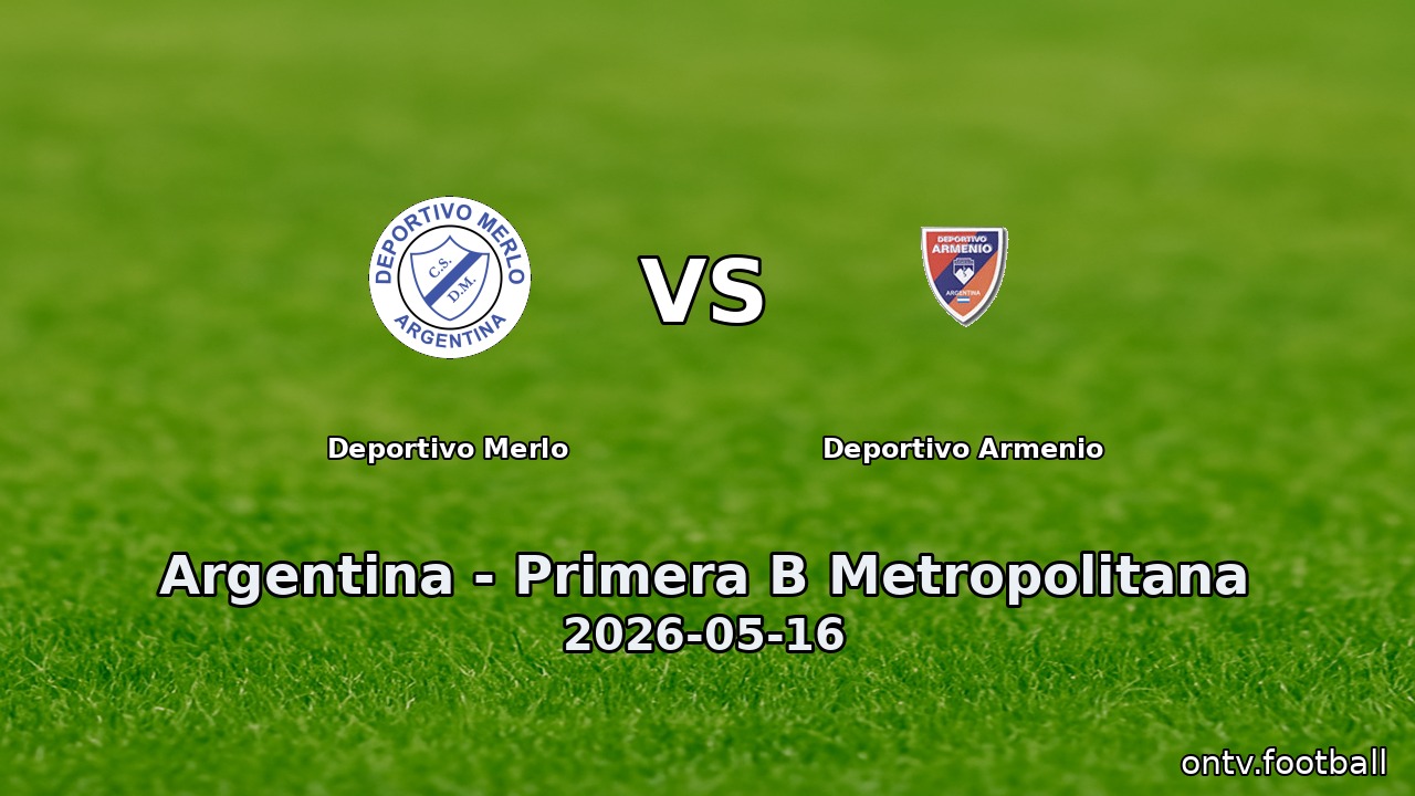 Deportivo Merlo vs Deportivo Armenio