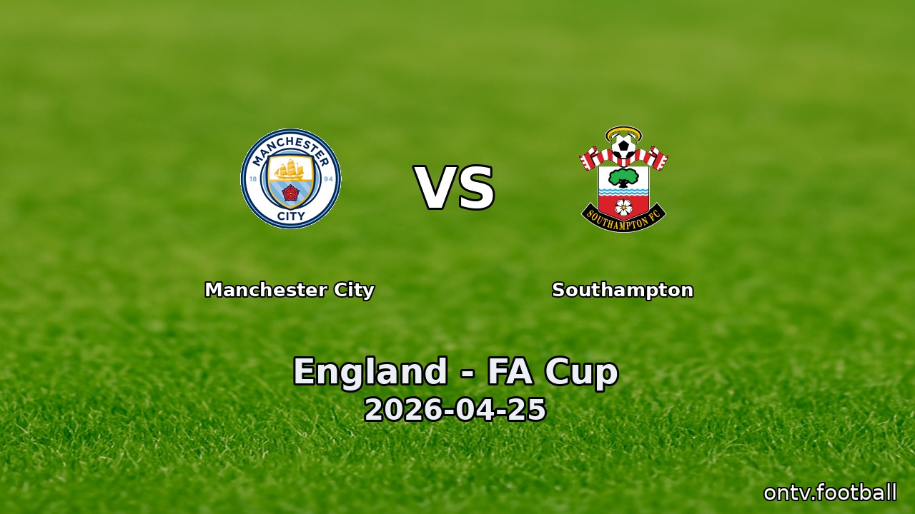 Manchester City vs Southampton