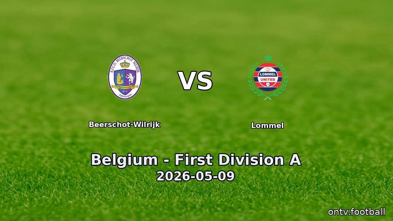 Beerschot-Wilrijk vs Lommel