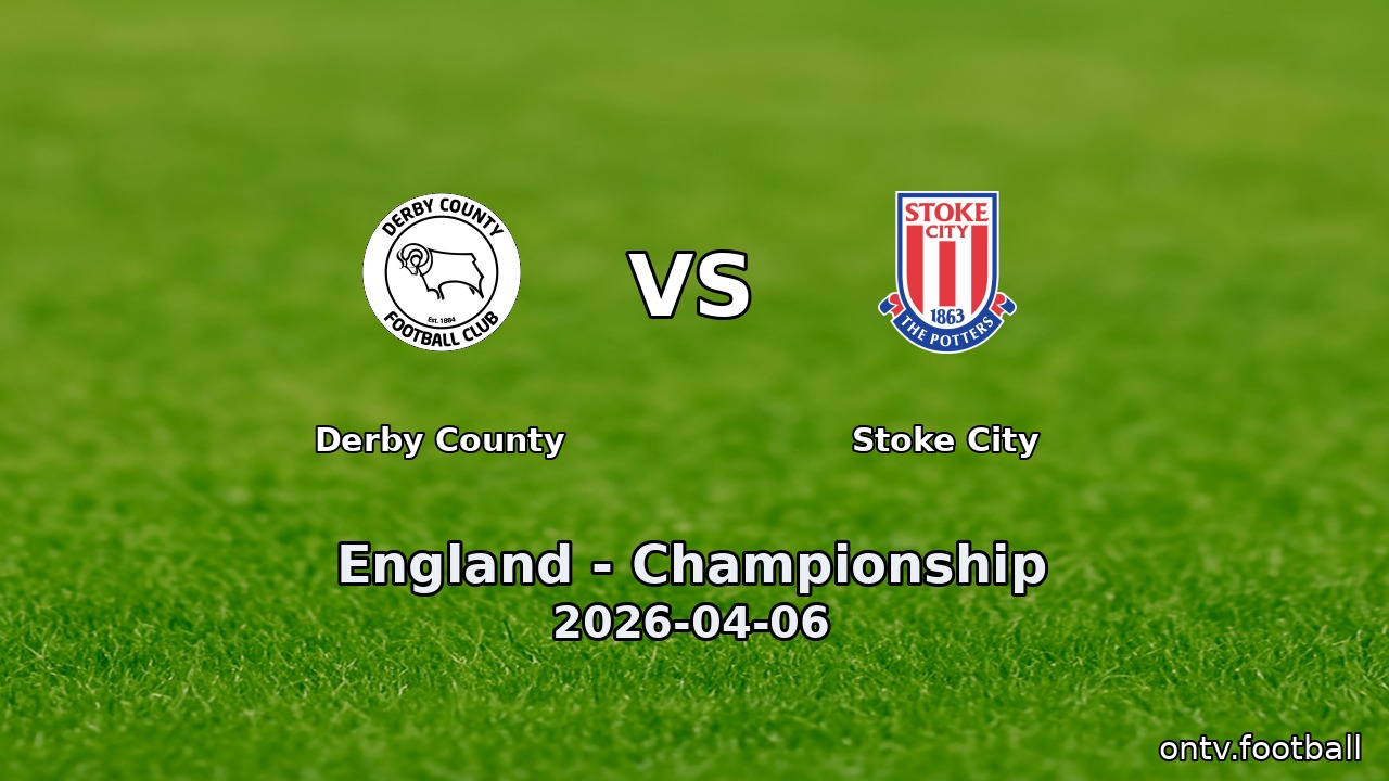 Derby County vs Stoke City