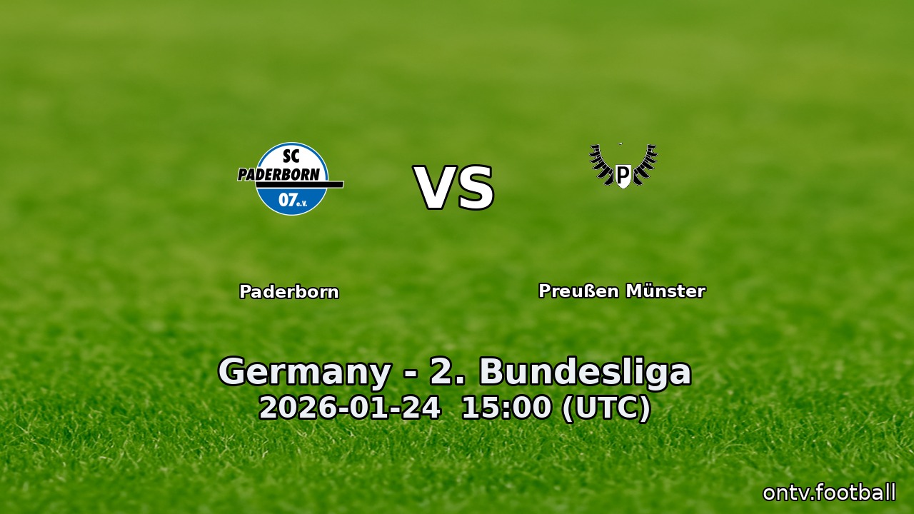 Paderborn vs Preußen Münster
