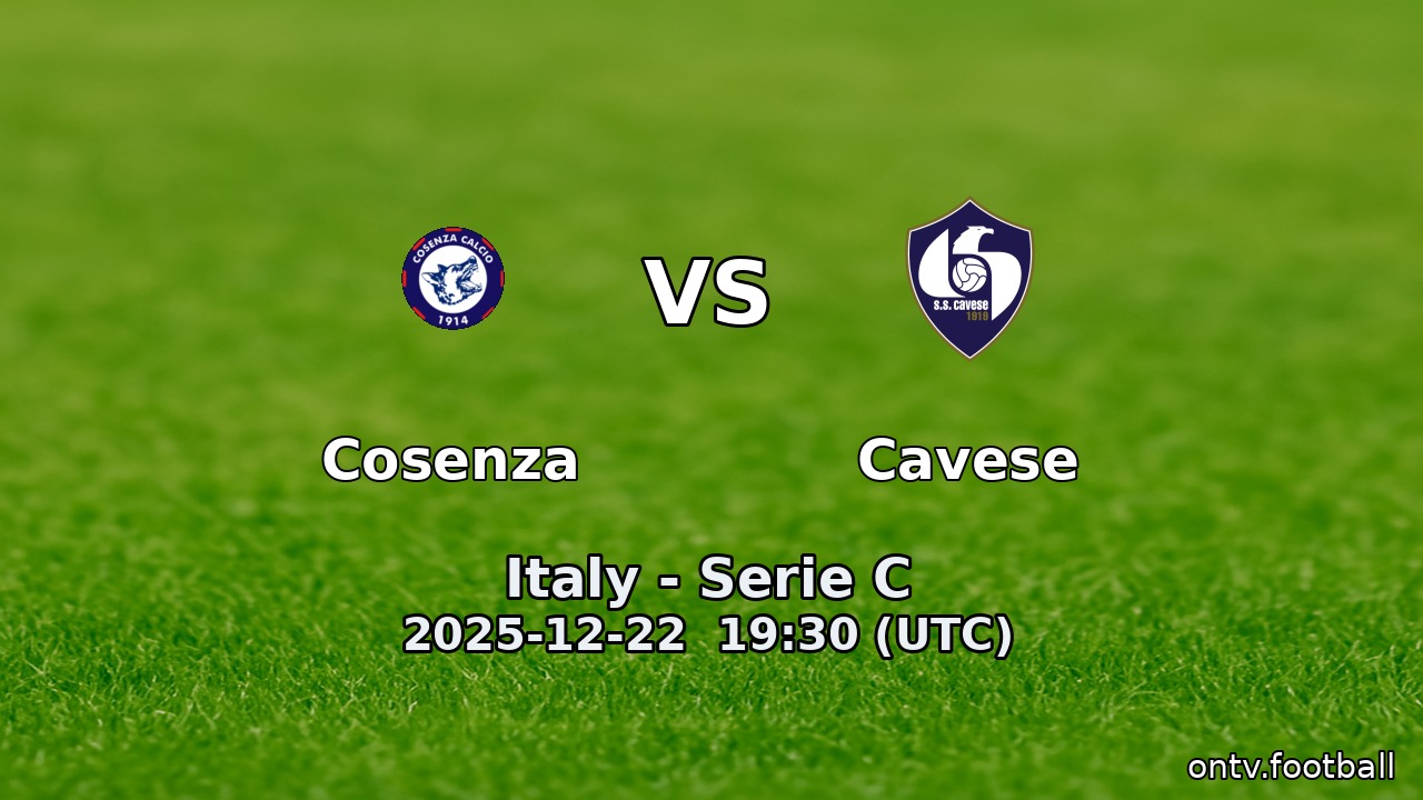 Cosenza vs Cavese
