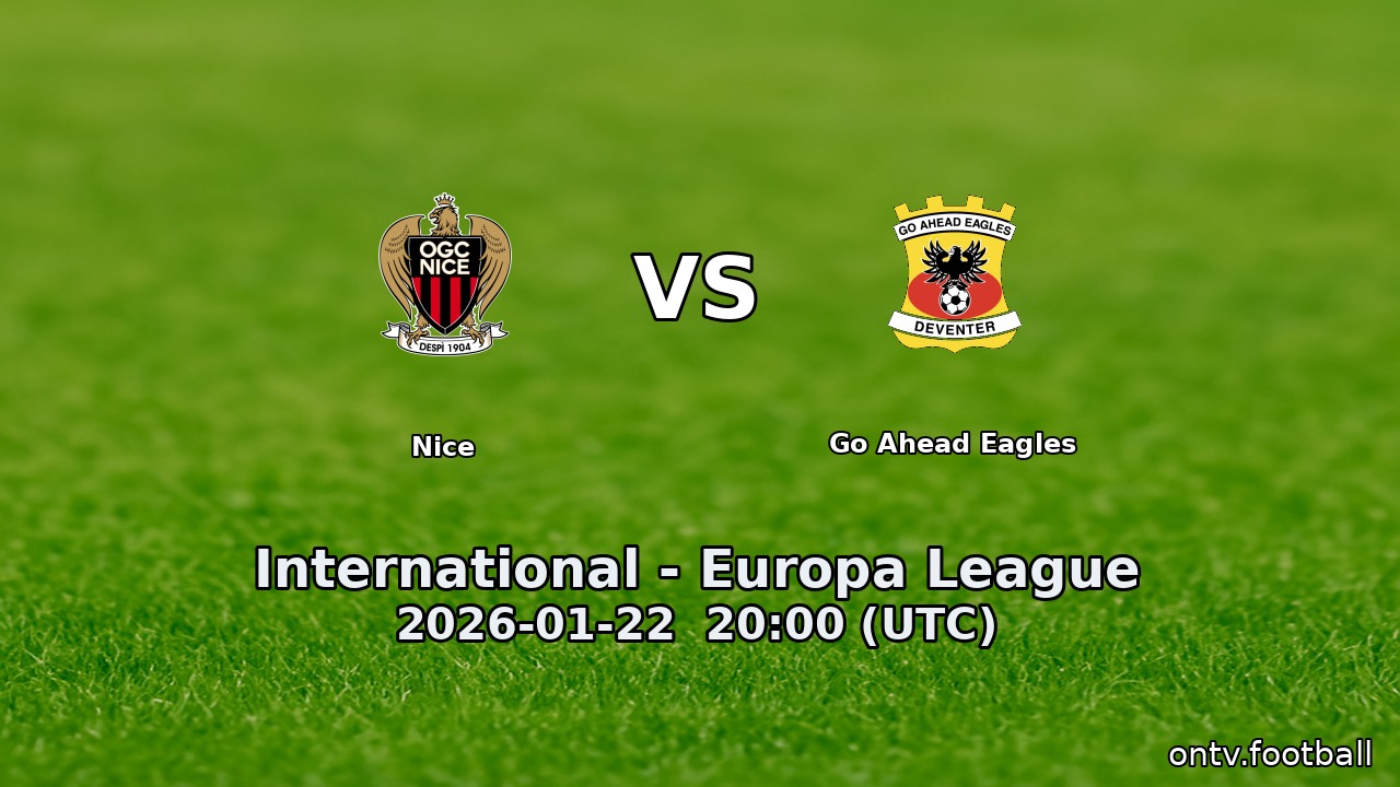 Nice vs Go Ahead Eagles