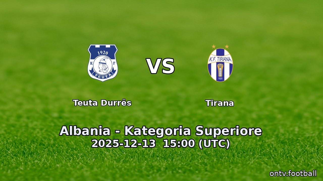 Teuta Durrës vs Tirana