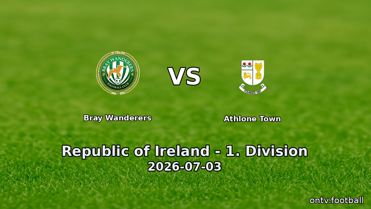 Bray Wanderers vs Athlone Town