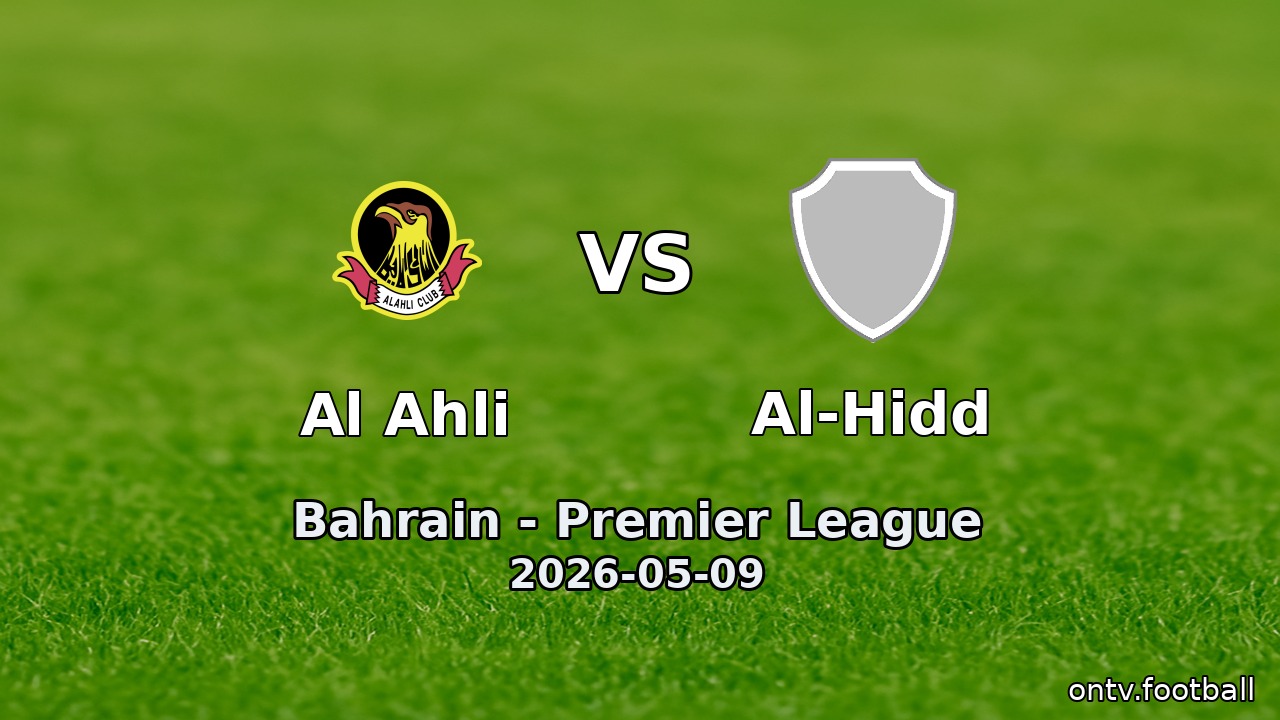 Al Ahli vs Al-Hidd
