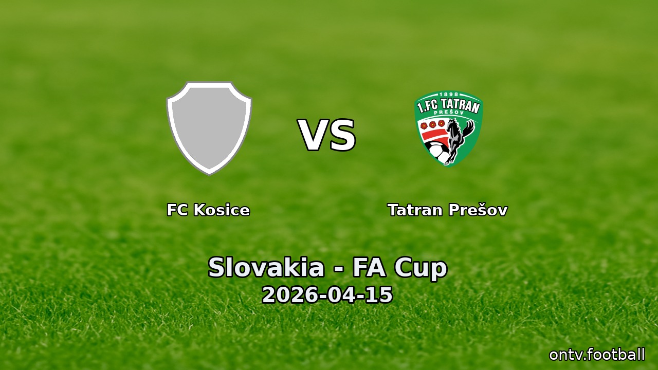 FC Kosice vs Tatran Prešov