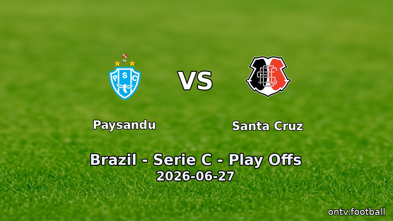 Paysandu vs Santa Cruz