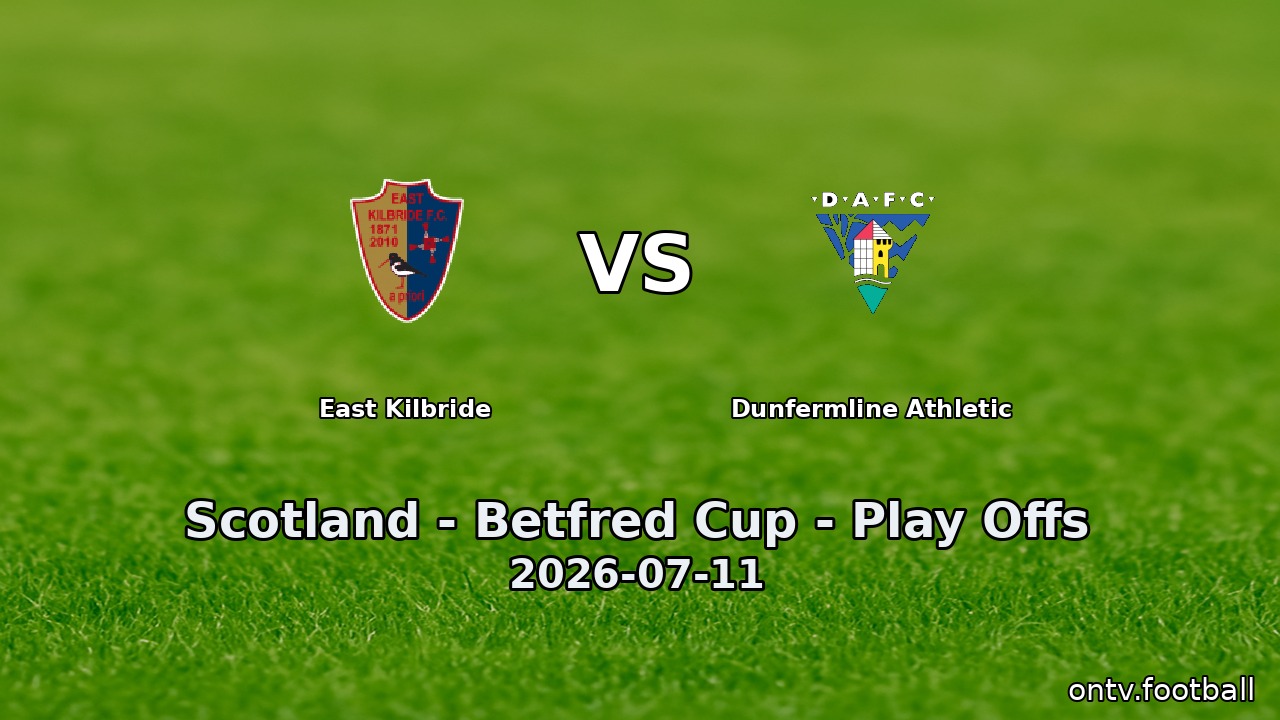 East Kilbride vs Dunfermline Athletic