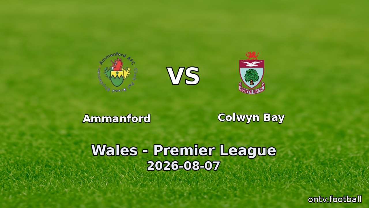 Ammanford vs Colwyn Bay