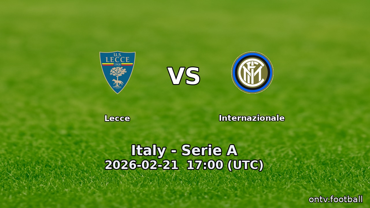 Lecce vs Internazionale